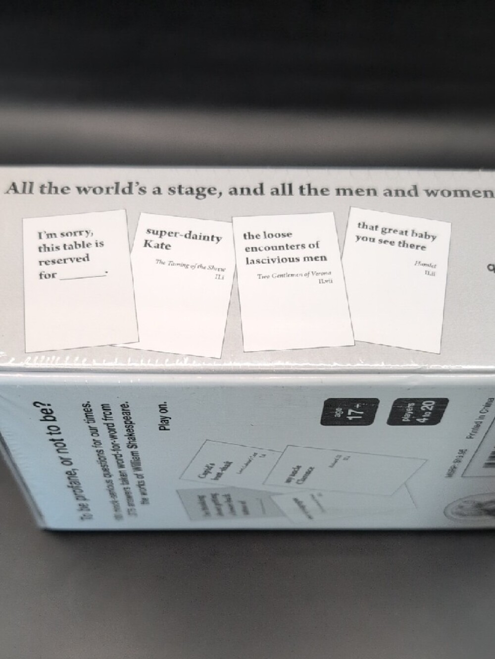 Bards Dispense Profanity Literary Party Card Game Shakespeare Themed - Picture 2 of 3